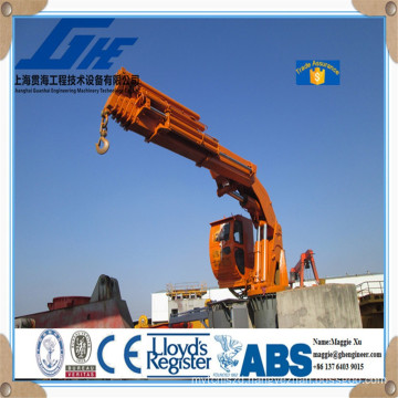 electric knuckle boom marine ship deck hydraulic offshore crane